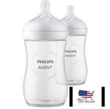 Paquete de 2 biberones de plástico natural Philips Avent anticólicos 9 oz VERSIÓN MÁS NUEVA segunda mano  Embacar hacia Argentina