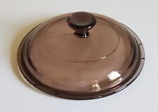 Vision Ware Corning Ware 1 Liter LID ONLY for saucepan Amber Pyrex, used for sale  Dickinson