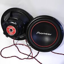 Used, Lot of 2 Pioneer TS-W304R 12" 4-ohm 1300W Max Subwoofer w Speaker Wire Set! for sale  Shipping to South Africa