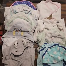 Newborn Infant Hooded Bath Towel 9 Pack Set, used for sale  Shipping to South Africa