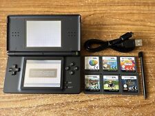 Nintendo DS Lite Black Handheld Console Bundle +6 Games & Charger, used for sale  Shipping to South Africa