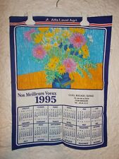 Torchon calendrier 1995 d'occasion  Mirambeau