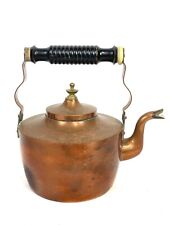 Used, Vintage Copper Kettle Teapot, Wooden Handle. for sale  Shipping to South Africa