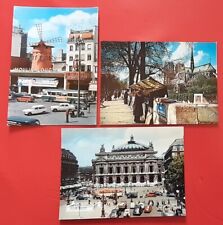 Lot 3 Cartes postales PARIS Bouquinistes, Place de l'Opéra, Moulin Rouge   d'occasion  Argences