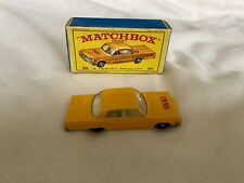 Matchbox No 20 Chevrolet Impala Taxi-Cab In Original Box, used for sale  Shipping to South Africa