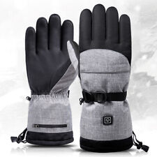 1 par de guantes eléctricos con calefacción impermeables (guantes grises y batería de 5000 mAh) segunda mano  Embacar hacia Argentina