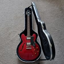 Epiphone dot ES 335 rojo cereza con estuche rígido caimán segunda mano  Embacar hacia Mexico