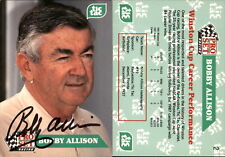 Bobby Allison Assinado 1992 Pro Set Tic Tac Hut Stricklin #2 Cartão Bobby Allison comprar usado  Enviando para Brazil