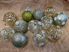 green christmas baubles for sale  BROMLEY