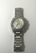 Relógio feminino Michael Kors Blair cronógrafo aço inoxidável tom prata, usado comprar usado  Enviando para Brazil