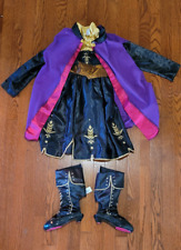 Fantasia Disney Frozen 2 Anna Travel Adventure Dress Deluxe tamanho 4 criança/criança, usado comprar usado  Enviando para Brazil