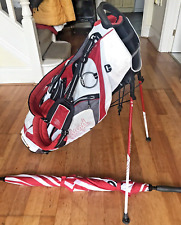 Cleveland Mens 8 Pocket Golf Bag With Stand And With Wilson Umbrella, used for sale  Shipping to South Africa