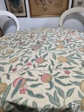 William Morris Round Tablecloth Fruit Pattern 100% Cotton for sale  Shipping to South Africa