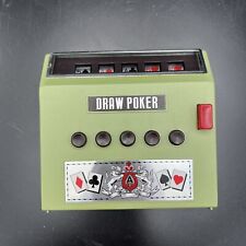 JOGO PORTÁTIL VINTAGE WACO DRAW POKER FEITO NO JAPÃO 1971 VERDE ALIMENTADO POR BATERIA comprar usado  Enviando para Brazil