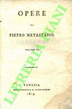 Metastasio pietro opere. usato  Italia