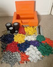 K’nex Knex Vintage 1995 Orange Box Case Of Pieces Rods Connectors Wheels  for sale  Shipping to South Africa