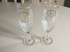 wedding champagne glasses crystal for sale  TOWCESTER