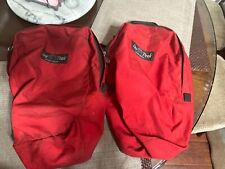 Vtg Lone Peak Pannier Bike Packing Commuter Bags  Red for sale  Shipping to South Africa