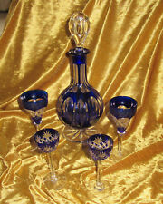 Blue bohemian glass for sale  GOOLE