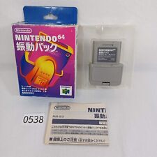 Nintendo 64 N64 NUS-013 Rumble Pak Pack conjunto completo importado do Japão NTSC J testado comprar usado  Enviando para Brazil