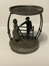 Antique Middletown Plate Co Quadruple Plate Brides Bowl Basket Stand Base Figure, used for sale  Shipping to South Africa
