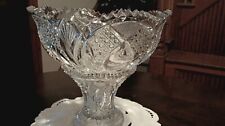 crystal bowl lead nappy for sale  Nesquehoning