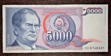 Jugoslavia 5000 dinar usato  Italia