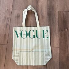 Usado, Bolsa tote Vogue 2023 verde listrada lona elegante **NOVA EM FOLHA** comprar usado  Enviando para Brazil
