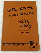 Catálogo de piezas de control de cables Caterpillar CAT 619, 630 y 631 tractores 66F1-UP   segunda mano  Embacar hacia Argentina