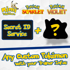 ID do segredo Sid Pokémon Scarlet & Violet + Pokemon personalizado com seu treinador infos, usado comprar usado  Brasil 