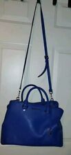 MICHAEL KORS MEDIUM SATCHEL HANDBAG PURSE MESSENGER CROSSBODY SHOULDER BLUE  for sale  Shipping to South Africa