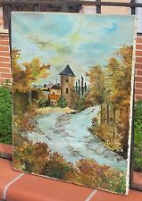 Signed painting landscape d'occasion  Expédié en Belgium