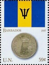 Moeda dólar bandeira Barbados UN New York #Mi1055 MNH 2007 [930g] comprar usado  Enviando para Brazil