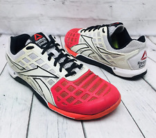 Used, Reebok CrossFit Men's US 9 White Red Training Gym Weight Power Lifting Sneakers for sale  Shipping to South Africa
