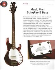 1976 Music Man Stingray 5 baixos + 1966 Mosrite Ventures artigo de história da guitarra comprar usado  Enviando para Brazil
