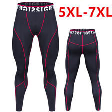 Mens Oversized Leggings Compression Trousers 5XL 7XL Cool Dry Tight Long Pants for sale  Shipping to South Africa