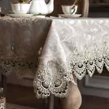 Europe Luxury Embroidered Table Cloth Dining Table Cover Lace Coffee Table Cloth, used for sale  Shipping to South Africa