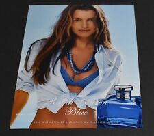 2004 Impressão Anúncio Sexy Polo Ralph Lauren Azul Feminino Fragrância Morena Pinup Art comprar usado  Enviando para Brazil