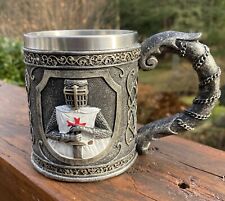 Caneca decorativa Puckator KN185 King Arthur Crusader Knight Tankard Grail Reino Unido comprar usado  Enviando para Brazil