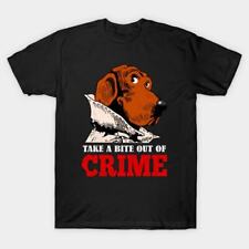 Usado, Camiseta unisex nueva con etiquetas Take A Bit Out Of Crime retro animales arte envío desde EE. UU. segunda mano  Embacar hacia Argentina
