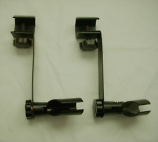 Lote antigo de 2 suportes de braçadeira de microfone de metal preto para montagem em mesa comprar usado  Enviando para Brazil