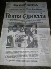 Usato, ROMA CAMPIONE D'ITALIA SCUDETTO PAESE SERA 9/05/1983 NO MAGLIA CALCIO usato  Roma