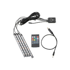 4X Kit de tiras de luz de neon cor controle remoto sem fio luzes LED para motocicleta EUA, usado comprar usado  Enviando para Brazil