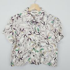 MIRANDA SKOCZEK For GORMAN  Womens Size 8 Bushwalk Print Crop Blouse Top na sprzedaż  Wysyłka do Poland