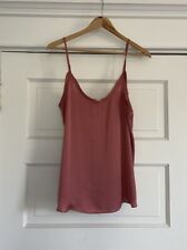 Violet + Claire Orange Satin Tank Top S for sale  Shipping to South Africa