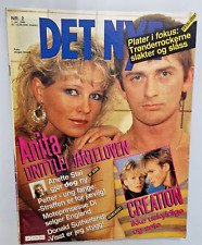 Mike Oldfield/ Anette Stai/ A-ha  - A very rare newspaper from Norway from 1986 na sprzedaż  PL