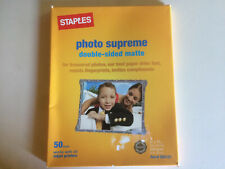 Staples Photo Supreme Paper 8 1/2"" x 11"" doble cara mate 45 hojas, usado segunda mano  Embacar hacia Argentina