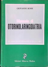 Manuale otorinolaringoiatria r usato  Italia
