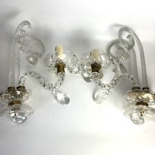 Pair venetian glass for sale  BISHOP AUCKLAND