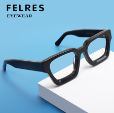 Óculos de leitura masculino feminino armação grossa anti luz azul quadrado armação completa comprar usado  Enviando para Brazil